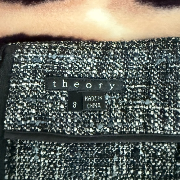 THEORY Women Dark Gray Tweed Pencil / Straight Skirt Size 8 - Picture 4 of 4